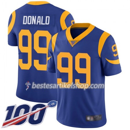 Herren Los Angeles Rams Trikot Aaron Donald 99 Nike Blau Alternate 100th